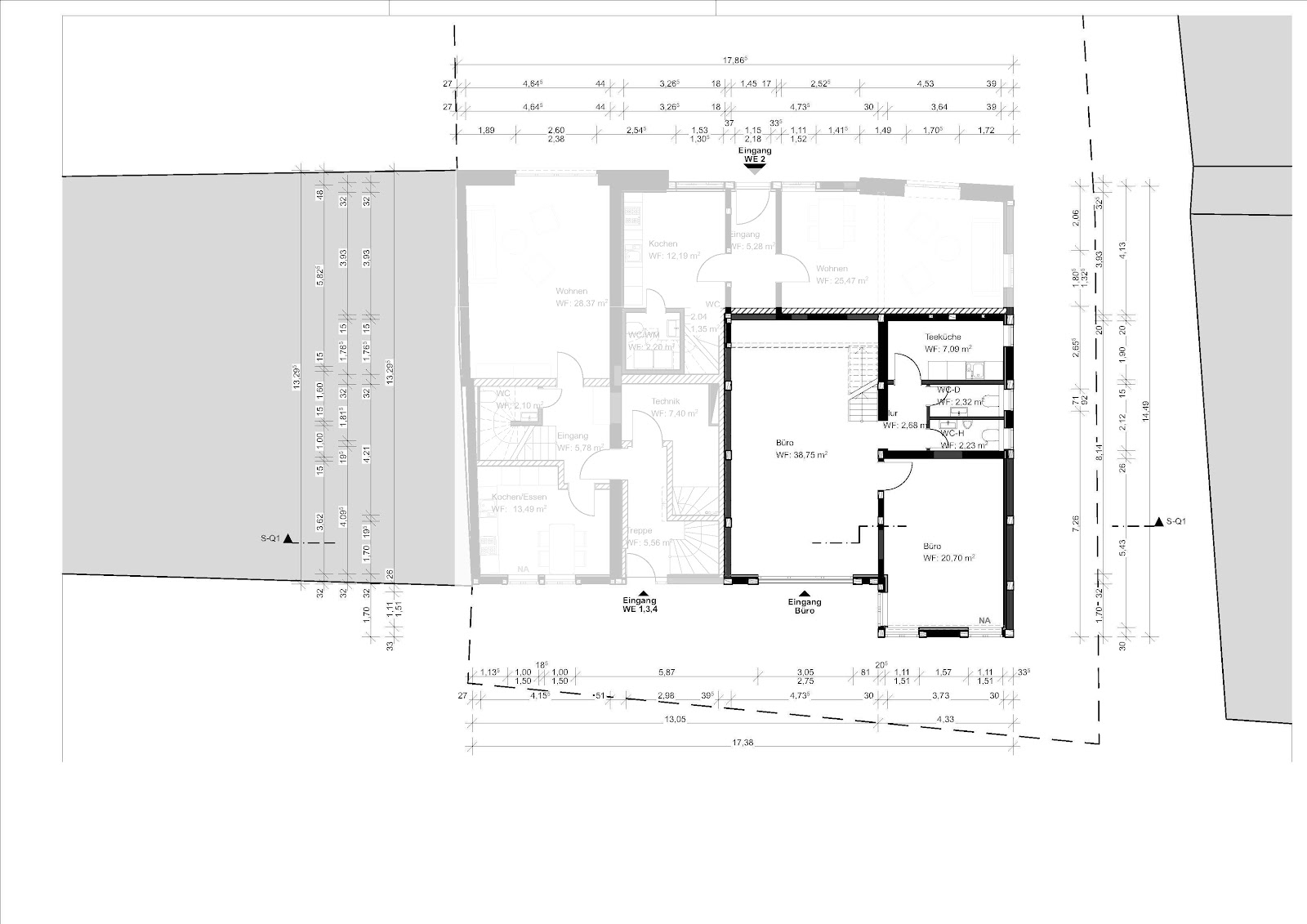 Grundriss Gewerbe EG